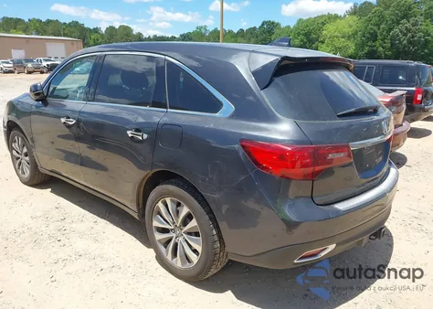 2016 Acura Mdx Technology Acurawatch Plus Packages/Technology Package from USA, damaged, VIN 5FRYD4H42GB020105